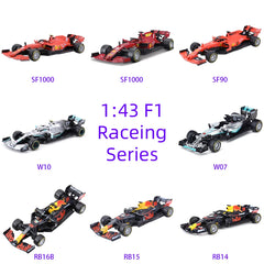 Bburago 1:43 2021 RB16B SF1000 SF90 SF71H SF70H RB15 RB14 W10 F1 Racing Formula Car Static Simulation Diecast Alloy Model Car