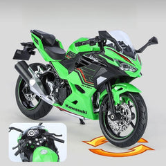 1/12 KAWASAKI Ninja 400 Toy Motorcycle Miniature Diecast Metal Model 1:12 Super Sport Sound & Light Collection Gift For Boy Kid