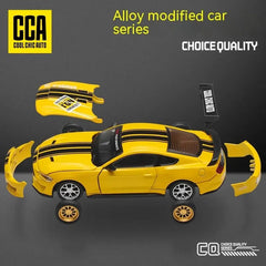 CCA DIY Customizable 1:43 Scale Ford Mustang Alloy Car Model Kit - Unique Racing Car Collectible for Hobbyists & Enthusiasts