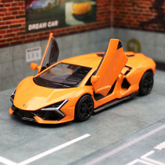 1/36 Lamborghini Revuelto HPEV Super Toy Car For Children RMZ City Diecast Metal Miniature Model Pull Back Collection Gift Boy