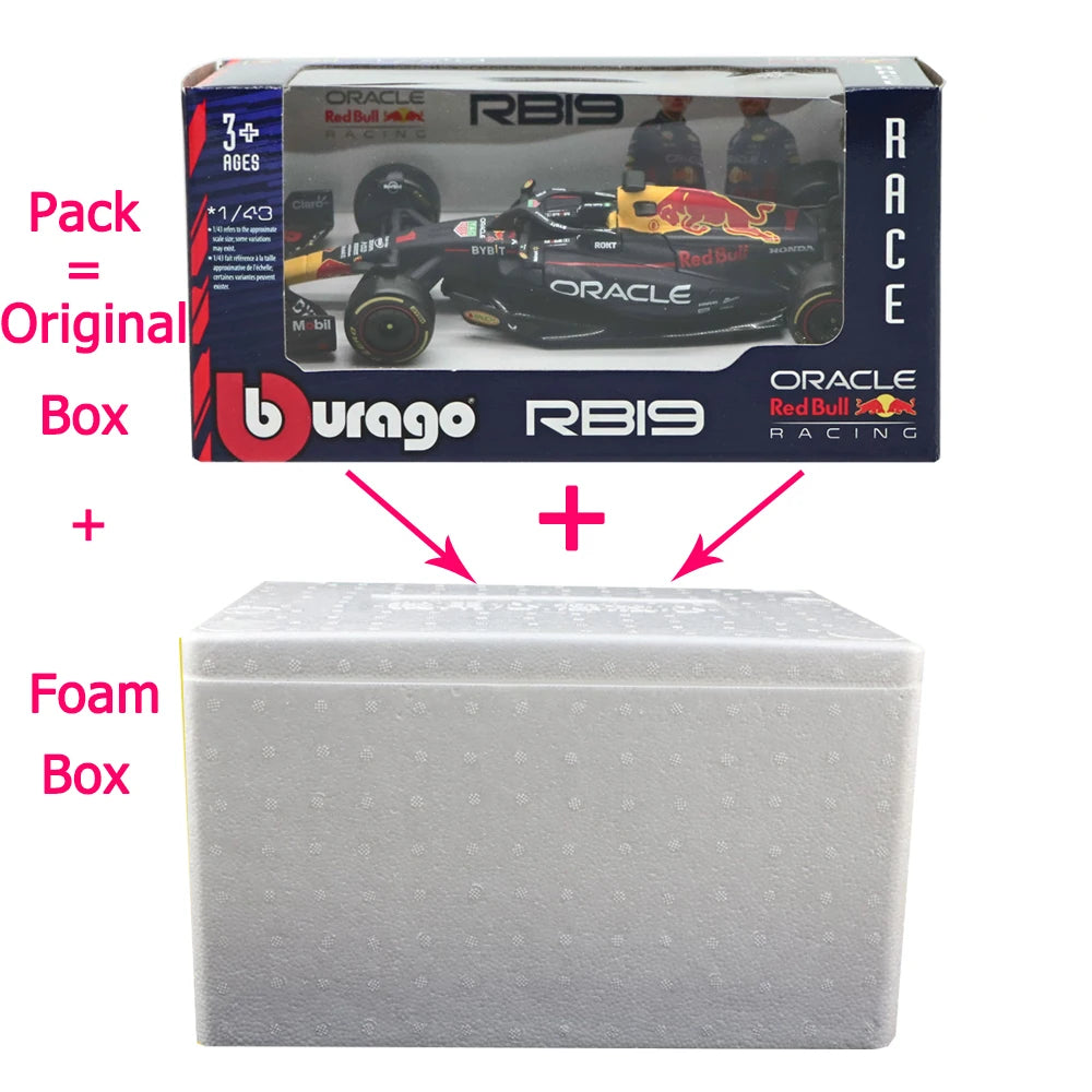 Bburago 1/43 2022 2023 F1 Red Bull RB18 Ferrari F1-75 Mercedes AMG W14 Racing Cars Toys  Alloy Vehicle Diecast Cars Model